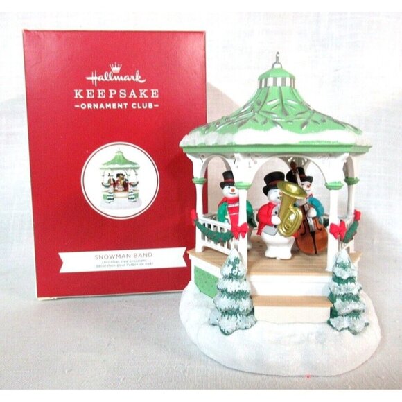 Hallmark Keepsake Christmas Tree Ornament Snowman Band Light Sound Motion 2020 - Picture 2 of 7